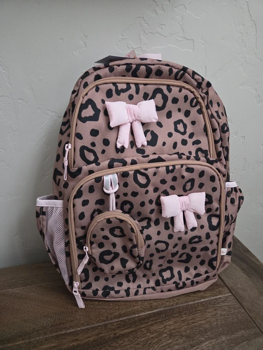 Cat & Jack Target Leopard Print Backpack with Bento Box